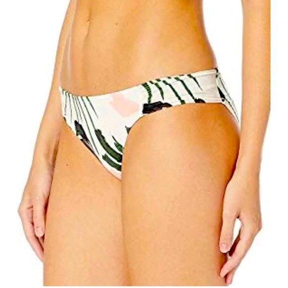 BCBG Floral bikini with shirred side sash and low rise hipster - Picture 3 of 6